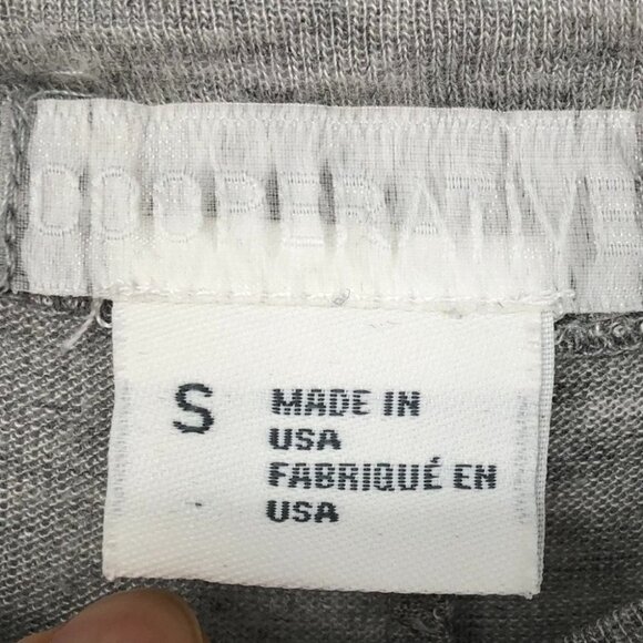 Urban Outfitters Cooperative Light  Gray Flowy Mockneck Short sleeve T-shirt S - Picture 3 of 13